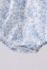 Navy bunny embroidery peter pan collar bubble