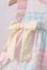 Pink Floral Print Checkered Bloomer Set