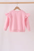 Pink bow sequin mom&me sweatshirt