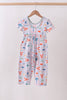 Coconut trees lobsters print bamboo jumpsuit