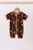 Brown character bamboo romper