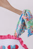 Pink character smocked ruffle dress