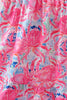 Pink floral smocked ruffle mom&me tiered dress