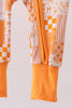 Tennessee floral checkered long sleeve bamboo romper