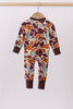 Camouflage print zipper bamboo romper