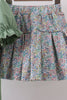 Sage floral bunny applique skorts set