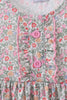 Floral bunny applique ruffle dress