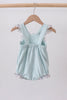 Blue floral bunny applique ruffle bubble