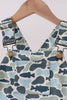 Camouflage denim dress