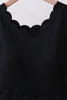 Black scalloped active  mom&me dress