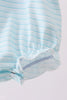Blue sailboat applique ruffle bubble