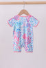 Marine creature bamboo zipper romper