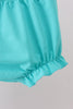 Blue bright floral ruffle bloomer set