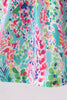 Blue bright floral ruffle bloomer set