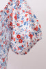 Blue floral smocked dress