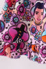 Purple character bamboo dress