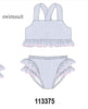 Blue Stripe 2pc Swimsuit