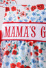 Red floral MAMA's Girl embroidery bubble