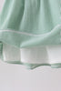 Green Watermelon Stripe Smocked Embroidered Seersucker Dress