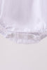 White Bow Smocked Jacquard Bubble