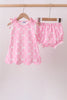 Pink Bow Bloomer Set