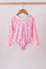Pink Bow UPF rashguard