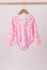 Pink Bow UPF rashguard