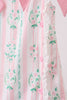 Pink floral print bow dress