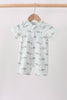 Green Stripe Shark UPF Swim One-Piece