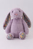 Purple floral plush bunny