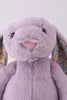 Purple floral plush bunny