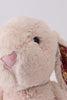 Blush floral plush bunny