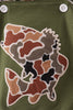 Camouflage bass applique bubble