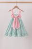 Pink Bow Floral Dress