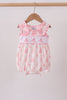 Pink Sailboat Embroidered Bubble