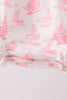 Pink Sailboat Embroidered Bubble