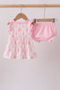 Pink Sailboat Embroidered Bloomer Set