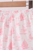Pink Sailboat Embroidered Set