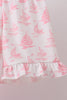 Pink Sailboat Embroidered Set