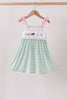 Green Golf Embroidered Dress