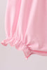 Pink Hydrangea Bow Smocked Bubble