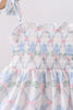 Blue Floral Bloomer Set