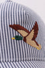 Mallard Embroidered Seersucker Cap