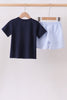 Navy Puppy Applique Seersucker Set