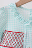 Blue Apple Smocked Dress