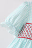 Blue Apple Smocked Dress