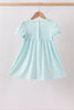 Blue Apple Smocked Dress