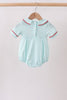 Blue Apple Smocked Bubble