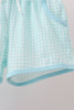 Blue Apple Embroidered Shorts Set