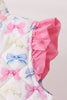 Hot pink bow ruffle vest